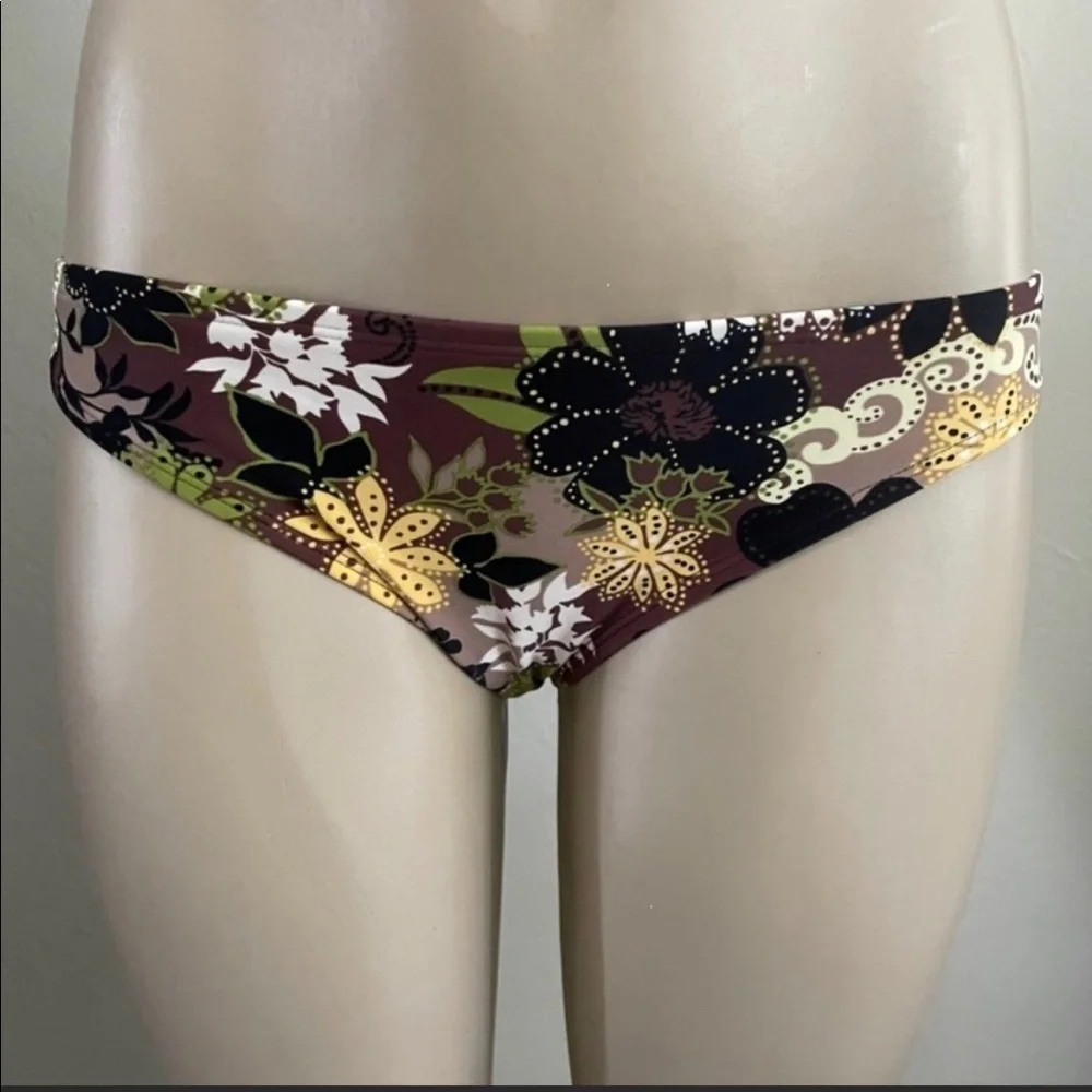 Athleta | Brown Floral Bikini Bottom - Picture 1 of 6